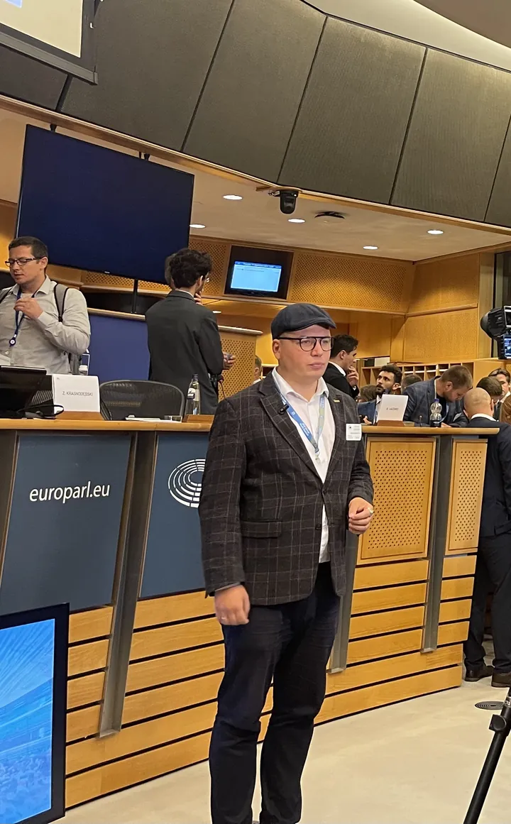 W sali Parlamentu Europejskiego